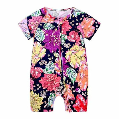 Kids Tales Sunny Side Cotton-Blend Zip Baby Romper