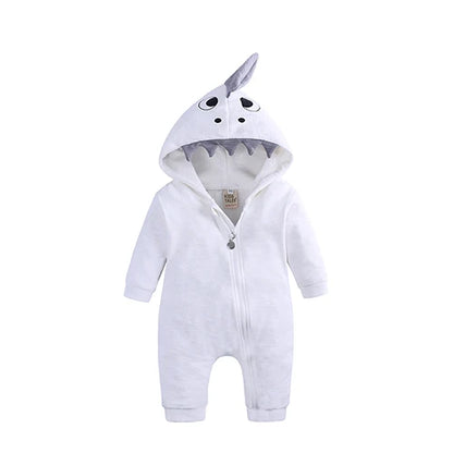 Kids Tales Bunny Hugs Cotton-Blend Hooded Baby Romper