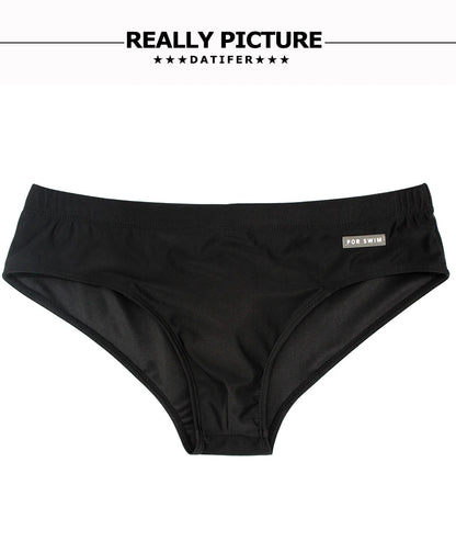 Men's navy swim briefs from DATIFER by ShopHub NZ, featuring a snug fit and quick-dry fabric for comfortable swimming.