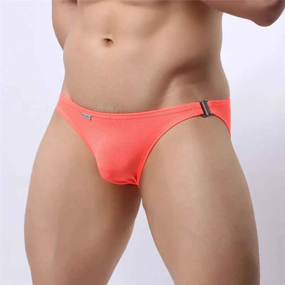 BRAVE PERSON Men's Sexy Fashion Briefs Bikini with Side Metal Buckle