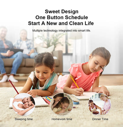 LIECTROUX LILIN C30B robot vacuum cleaner on hardwood floor, showcasing its sleek design and compact size.