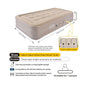 ECOTREK Inflatable Air Mattress 40cm High with Built-in Pump – Luxury Camping & Guest Air Bed (Single / Queen / King) ECOTREK