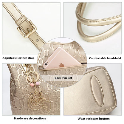 FOXER Cowhide Leather Women's Shoulder Bag