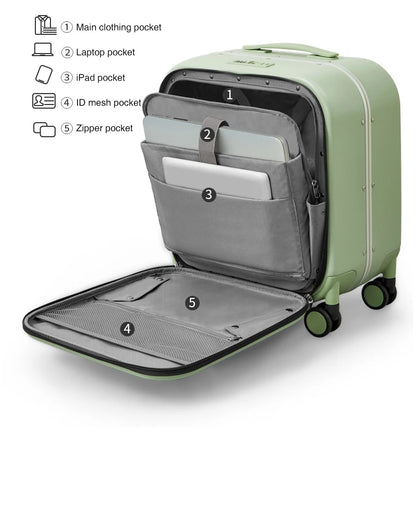 Mixi 18-inch Carry-on Suitcase