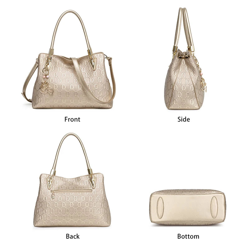 FOXER Cowhide Leather Women's Shoulder Bag