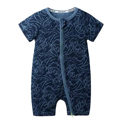 Kids Tales Sunny Side Cotton-Blend Zip Baby Romper