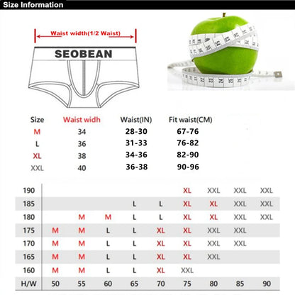 SEOBEAN Men's Sexy Underwear Bikinis Briefs for Comfortable Support - ShopHub