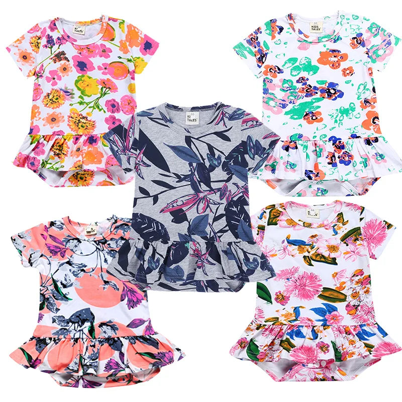 Kids Tales Blossom Belle Cotton-Blend Baby Girl Romper