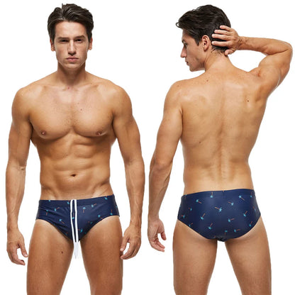Men's swim briefs by ShopHub NZ, lightweight and fitted swimwear with a sleek design, perfect for swimming and beach activities.