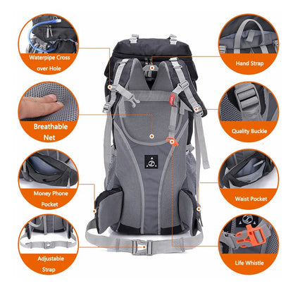 60L Camping Backpack – Ideal for Hiking, Climbing and Mountaineering ECOTREK