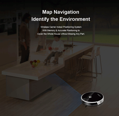 Liectroux Lilin C30B robot vacuum cleaner cleaning hardwood floor with dustbin and sensors visible in action