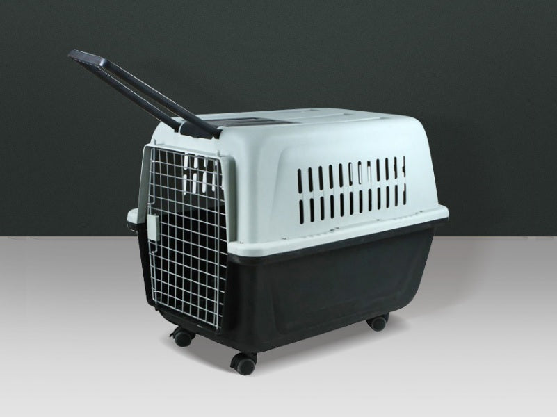 PP60 XX-Large Airline Travel Cage/Carrier/Crate 99cm Wheeled Air NZ with Bowl dealonline.co.nz