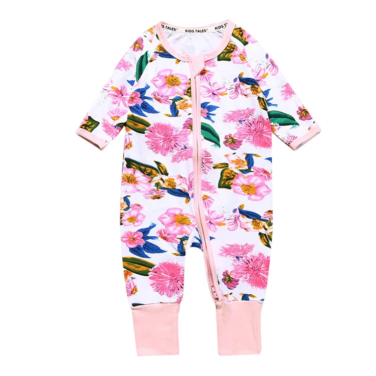 Kids Tales Everyday Wonder Cotton-Stretch Zip Baby Romper
