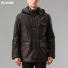 FLAVOR Men's Hooded Leather Jacket – Urban Explorer