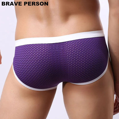 BRAVE PERSON Men's Breathable Mesh Briefs - High Quality Underwear - ShopHub