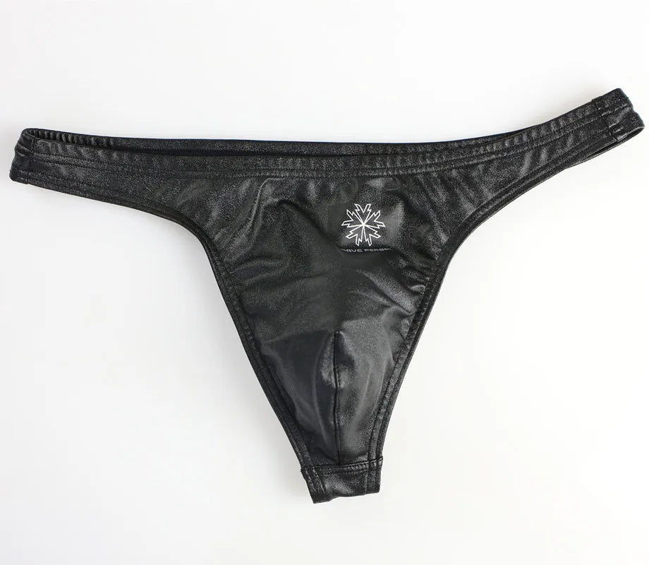 BRAVE PERSON Men's Low Waist Leather Briefs - ShopHub