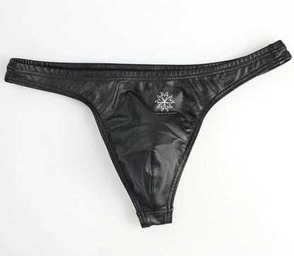 BRAVE PERSON Men's Low Waist Leather Briefs - ShopHub