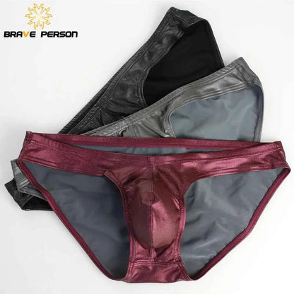 BRAVE PERSON Men's Sexy Low-Waist Underwear Briefs