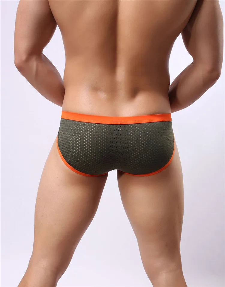 BRAVE PERSON Men's Breathable Mesh Briefs - High Quality Underwear - ShopHub