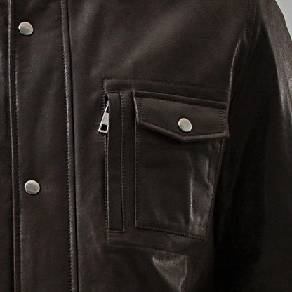 FLAVOR Men's Hooded Leather Jacket – Urban Explorer