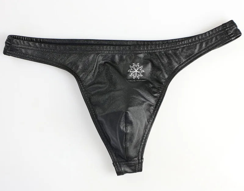 BRAVE PERSON Men's Low Waist Leather Briefs - ShopHub