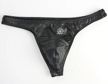 BRAVE PERSON Men's Low Waist Leather Briefs - ShopHub