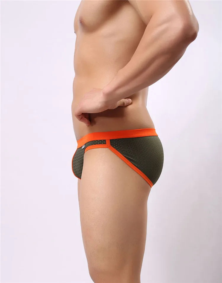 BRAVE PERSON Men's Breathable Mesh Briefs - High Quality Underwear - ShopHub
