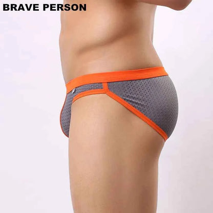 BRAVE PERSON Men's Breathable Mesh Briefs - High Quality Underwear