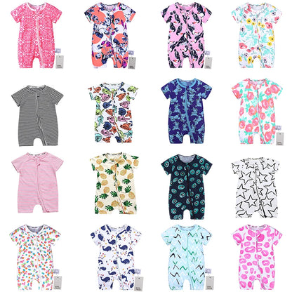 Kids Tales Sunny Side Cotton-Blend Zip Baby Romper
