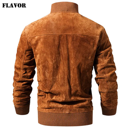 FLAVOR Men's Pigskin Leather Jacket – Downtown Edge