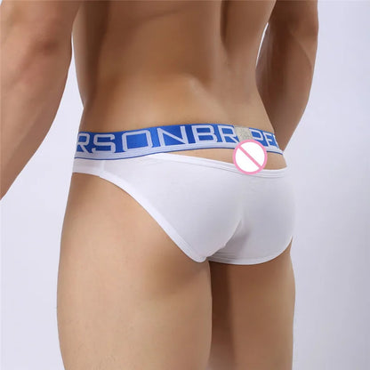 BRAVE PERSON Sexy Men's Cotton Briefs Hollow Design for Men Underwear - ShopHub