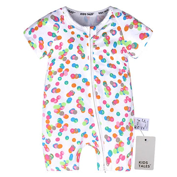 Kids Tales Sunny Side Cotton-Blend Zip Baby Romper