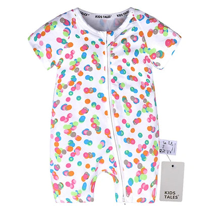 Kids Tales Sunny Side Cotton-Blend Zip Baby Romper