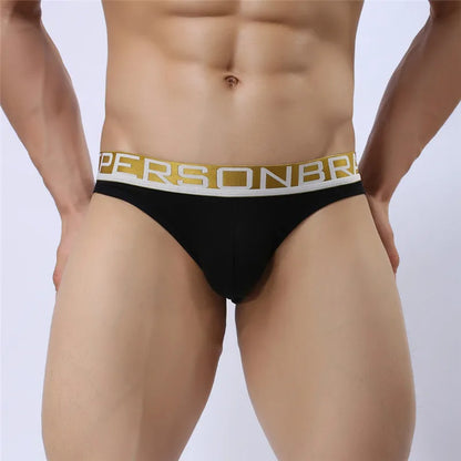 BRAVE PERSON Sexy Men's Cotton Briefs Hollow Design for Men Underwear - ShopHub