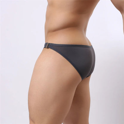 BRAVE PERSON Men's Sexy Fashion Briefs Bikini with Side Metal Buckle - ShopHub