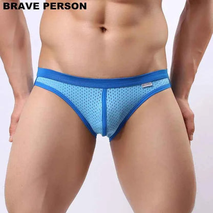 BRAVE PERSON Men's Breathable Mesh Briefs - High Quality Underwear