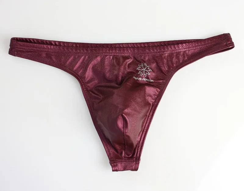 BRAVE PERSON Men's Low Waist Leather Briefs - ShopHub