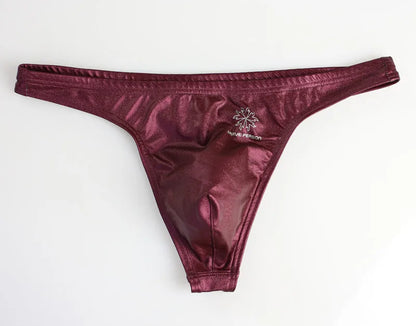 BRAVE PERSON Men's Low Waist Leather Briefs - ShopHub