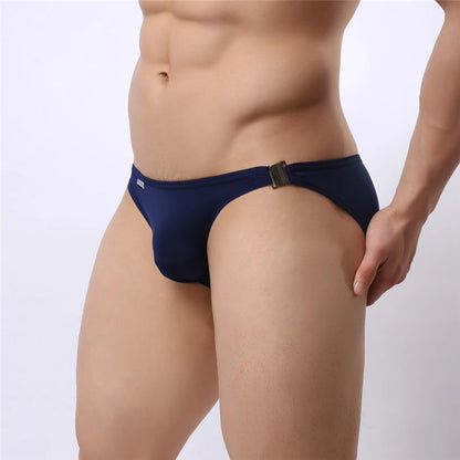 BRAVE PERSON Men's Sexy Fashion Briefs Bikini with Side Metal Buckle - ShopHub