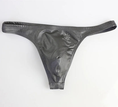 BRAVE PERSON Men's Low Waist Leather Briefs - ShopHub