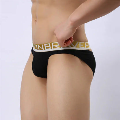BRAVE PERSON Sexy Men's Cotton Briefs Hollow Design for Men Underwear - ShopHub