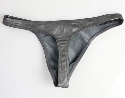 BRAVE PERSON Men's Low Waist Leather Briefs - ShopHub