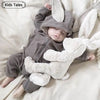 Kids Tales Bunny Hugs Cotton-Blend Hooded Baby Romper