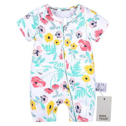 Kids Tales Sunny Side Cotton-Blend Zip Baby Romper