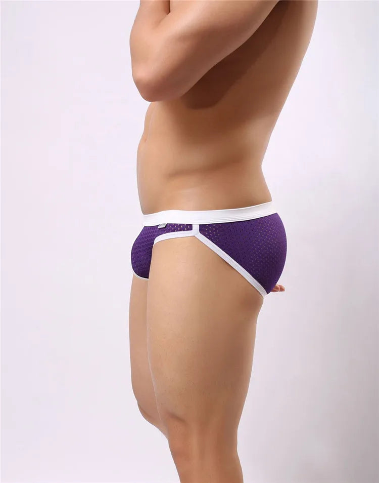 BRAVE PERSON Men's Breathable Mesh Briefs - High Quality Underwear - ShopHub