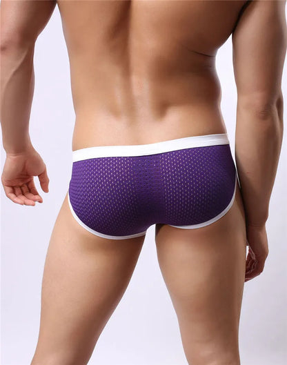 BRAVE PERSON Men's Breathable Mesh Briefs - High Quality Underwear - ShopHub