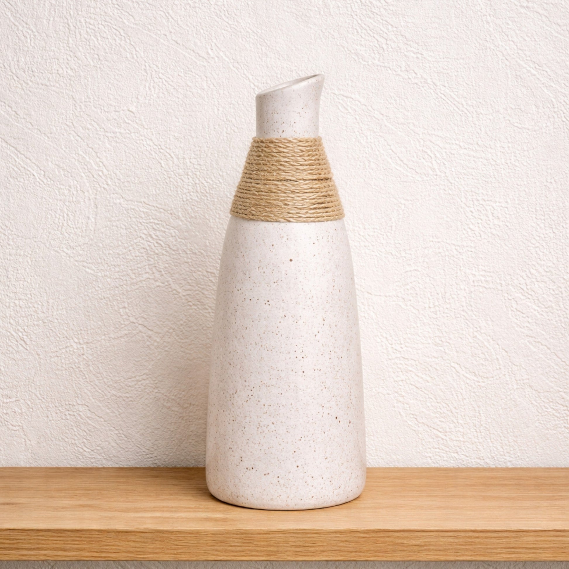 Frankly Cotton Speckled Ceramic Rope Vase Nest & Stem Homewares