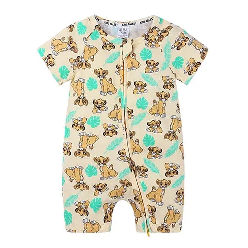 Kids Tales Sunny Side Cotton-Blend Zip Baby Romper