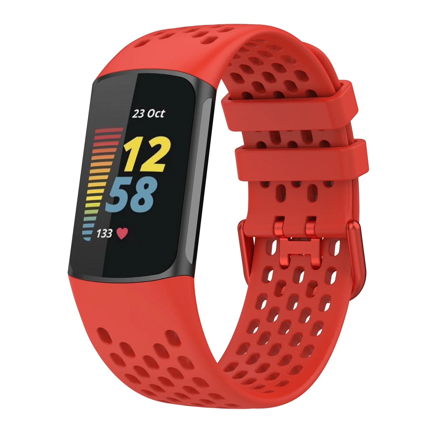 Silicone Sports Strap for the Fitbit Charge 5/6 Series (12 colours available) Habicare