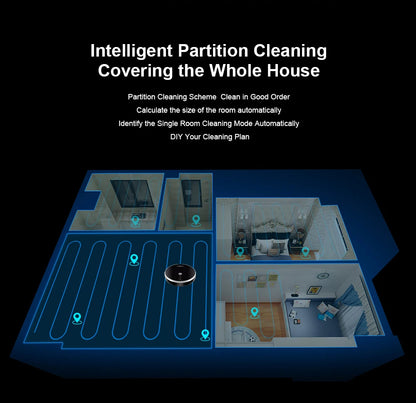LIECTROUX LILIN C30B robot vacuum cleaner navigating hardwood floor with dustbin open, showcasing its compact design and cleaning path.